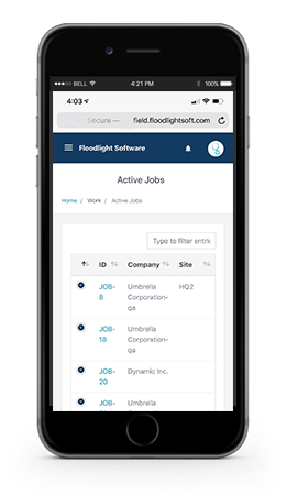 screenshot of Floodlight Software